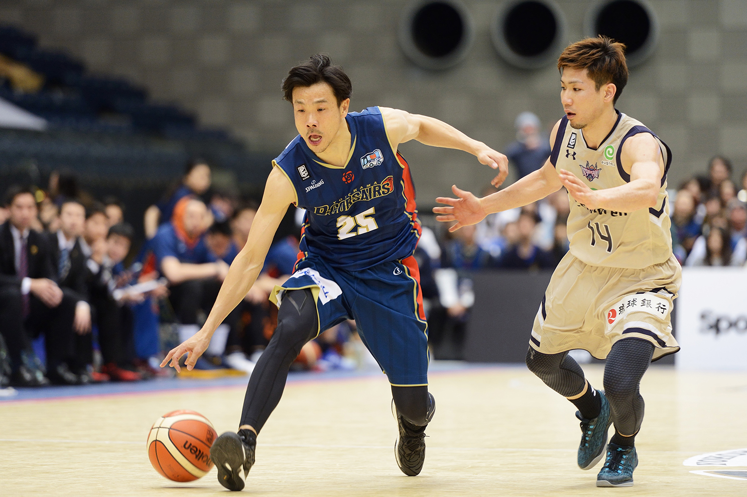 一度現役を引退した竹田GMだが、Bリーグが開幕した2016-17シーズンに現役復帰(©️B.LEAGUE)