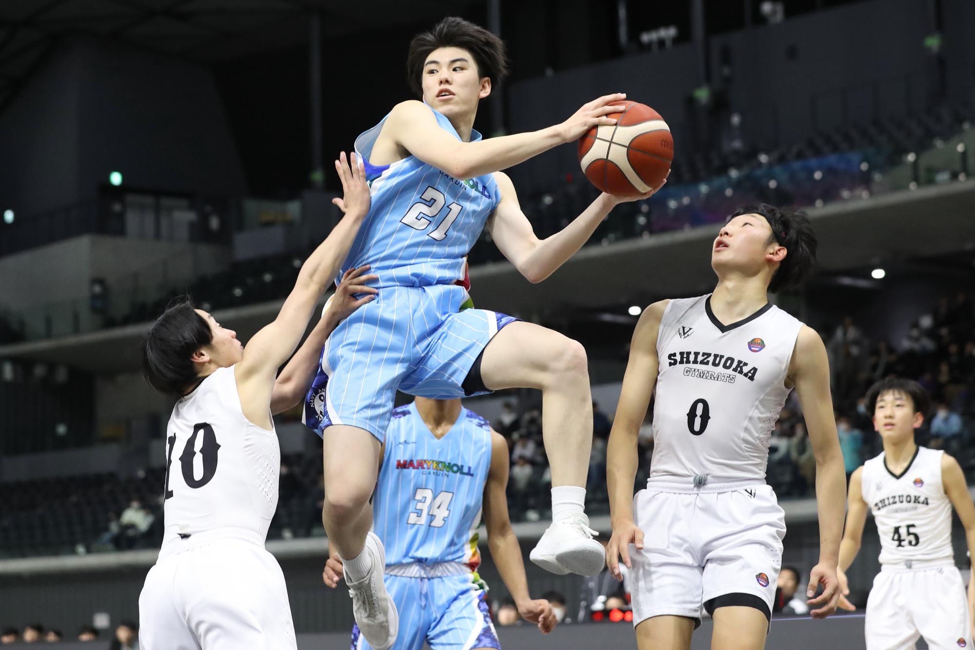 Jr.ウインターカップ2023-24】四日市メリノール学院中が先発5人が2桁