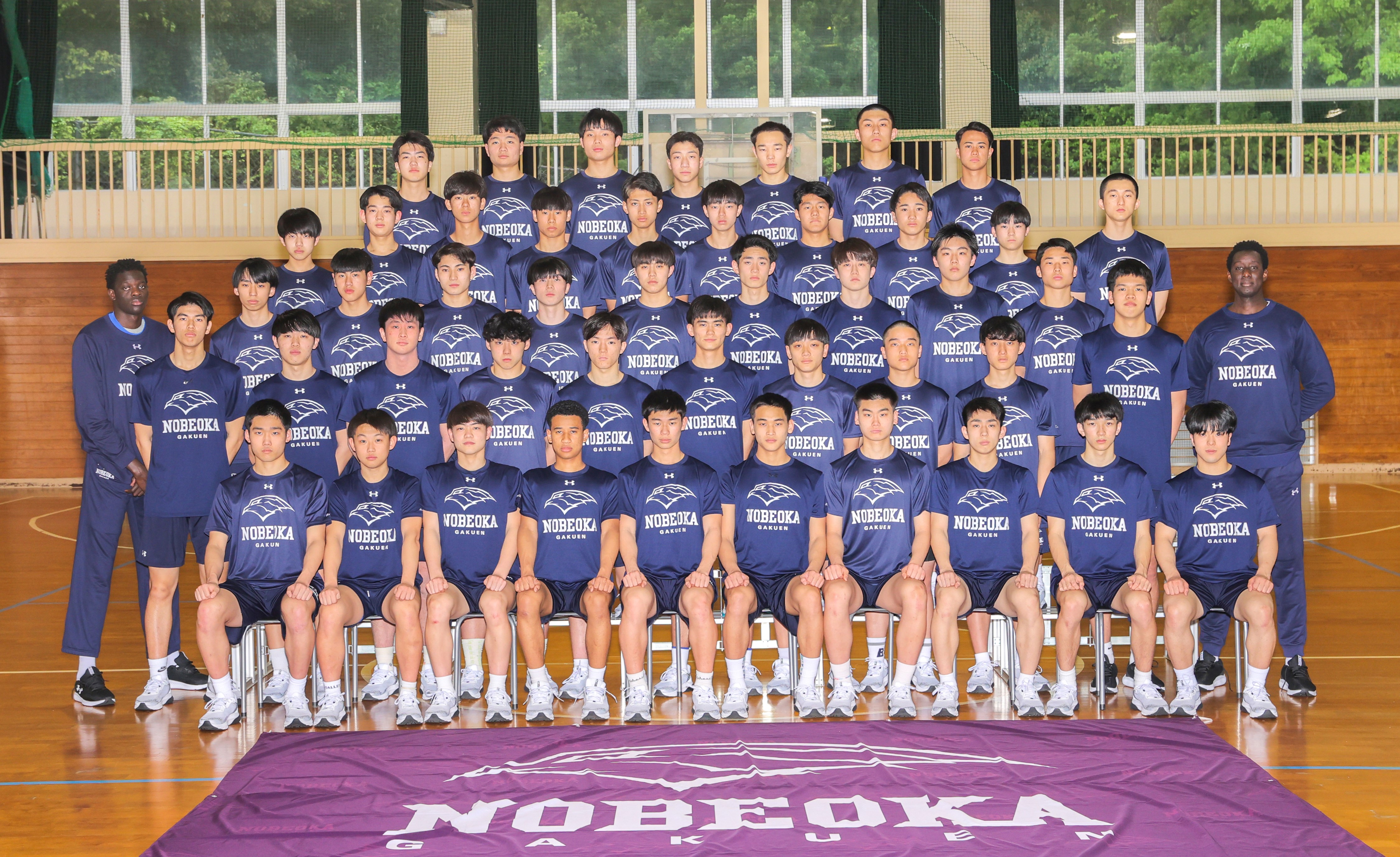 延岡学園　バスケ部　ユニフォーム上 ウインターカップ2024_58男子_宮崎_延岡学園 | 月刊