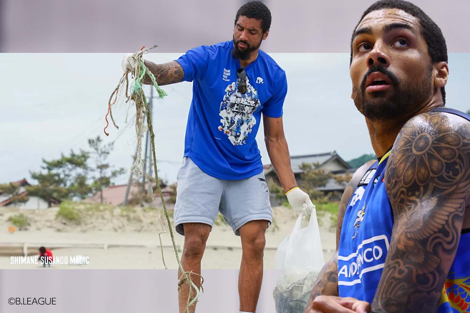 島根ジェームズ・マイケル・マカドゥ選手インタビュー 「松江の美しい海辺を残したい！自分たちでも変化は生み出せるんです」