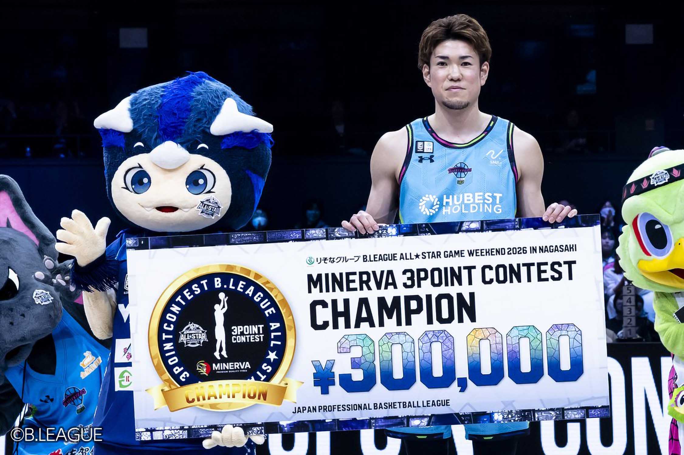 金丸晃輔が3ポイント王者に！富永とのサドンデスを制す[MINERVA 3POINT CONTEST]
