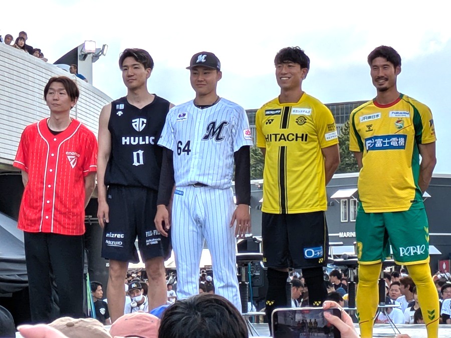 千葉ロッテマリーンズの地域一体型イベント「ALL FOR CHIBA. UNITY IN SPORTS.」にアルティーリ千葉と千葉ジェッツが参加