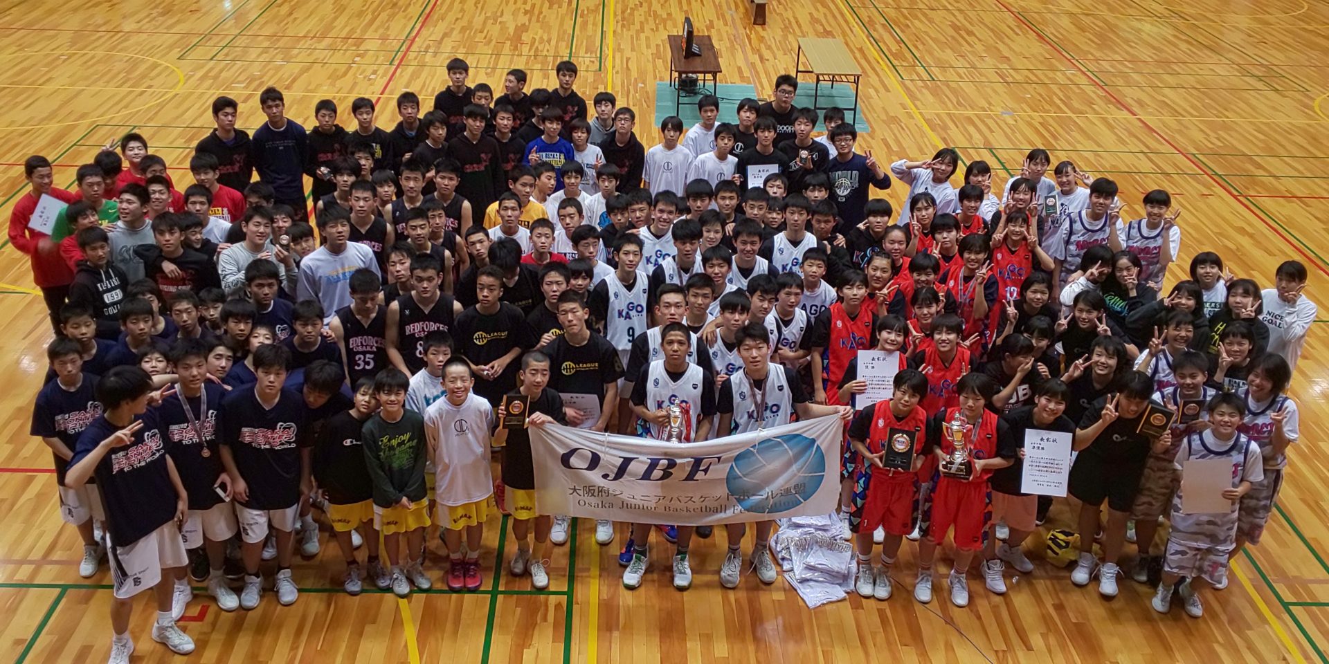 第5回大阪府ジュニアバスケットボール選手権大会”は男女ともに