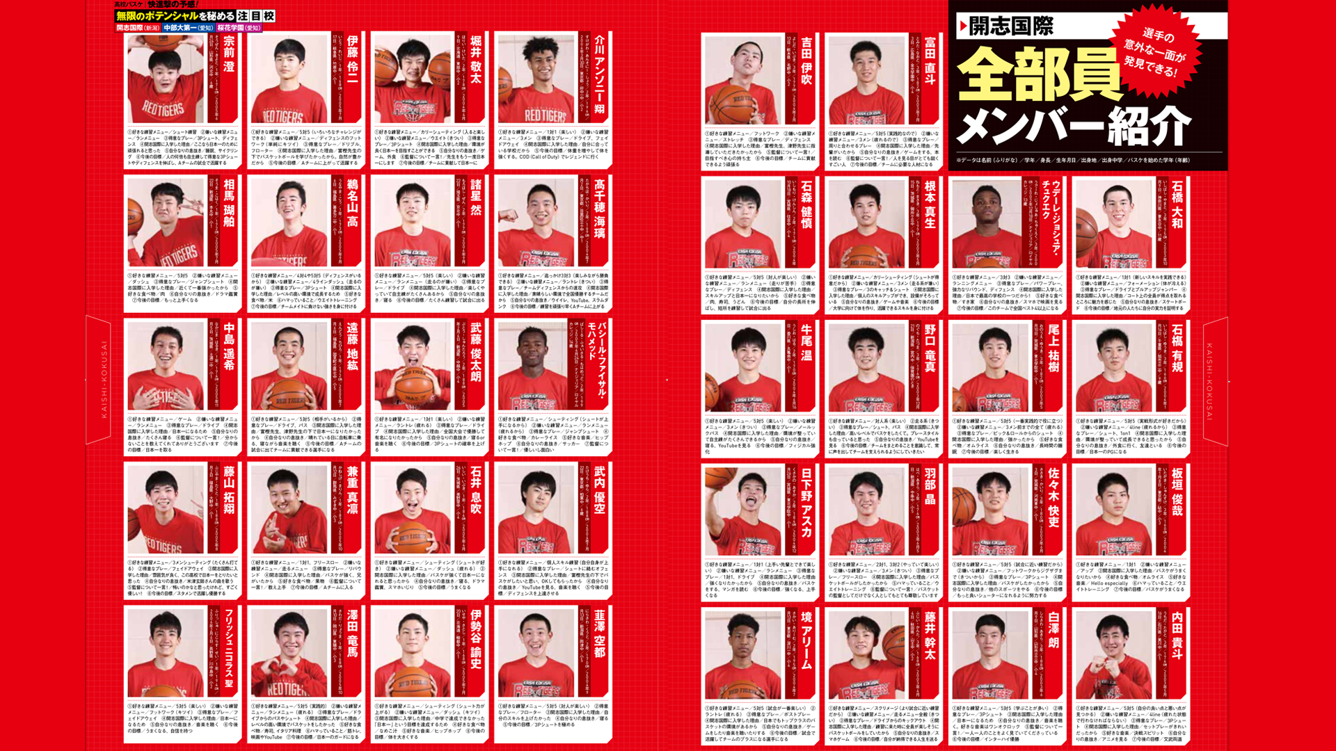 【注目校に密着！】開志国際 全部員メンバー紹介 月刊バスケットボールWEB